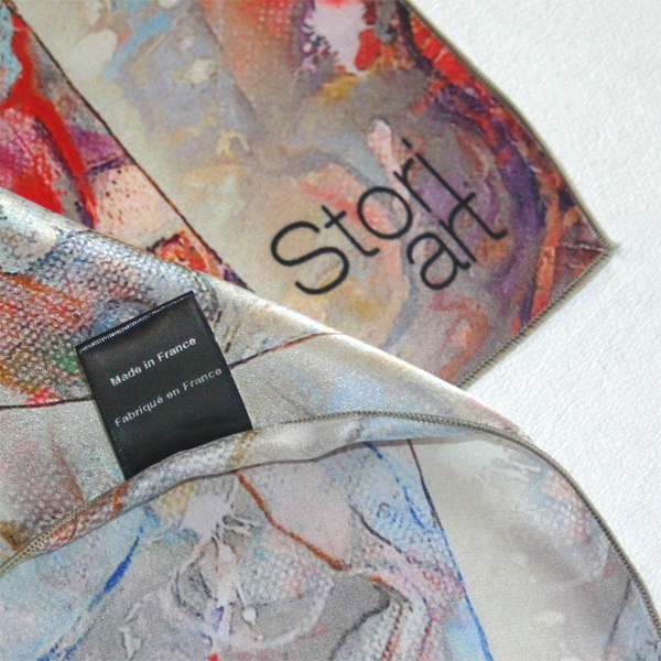 Silk art scarf - AlthÃ©as