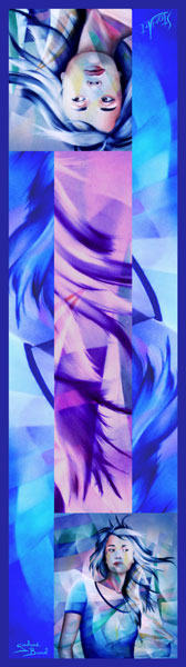 Scarf "la fille du vent"